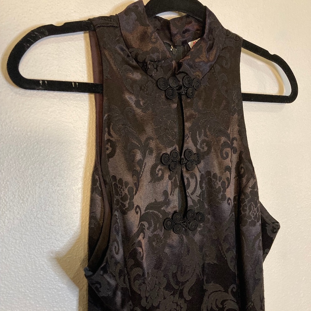 80s vintage alchemy by Joe Mee New York long collared dress